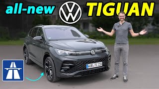 allnew VW Tiguan RLine Autobahn driving REVIEW [upl. by Ck]