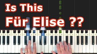 Is This quotFür Elisequot  Piano Tutorial Easy  Beethoven  Sheet Music Synthesia [upl. by Alison]