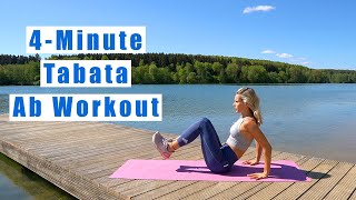 4Minute Tabata Ab Workout [upl. by Couchman]