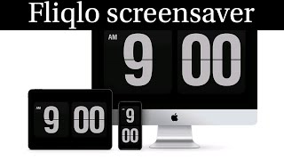 How to set up Fliqlo Clock Screensaver in Windows [upl. by Kacy]