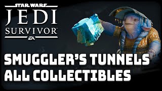 All Koboh Smugglers Tunnels Collectibles Star Wars Jedi Survivor [upl. by Alleiram]