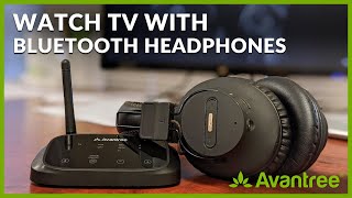 How to use the Avantree HT5009 Wireless Headphone and Transmitter Set with TV [upl. by Nicole]