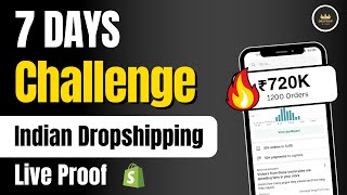 7 Days Indian Dropshipping Challenge Live Results [upl. by Kerr]