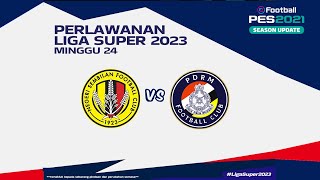 LIGA SUPER 2023  NEGERI SEMBILAN FC vs PDRM FC  gameplay PC   live [upl. by Peale681]