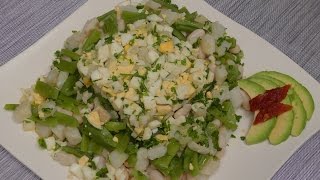 ENSALADA DE BACALAO CON ALUBIAS BLANCAS  COCINA CON GUGA [upl. by Ittocs738]