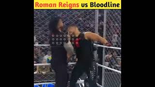 Roman Reigns beat entire Bloodline inside The Steel Cage shorts wwe [upl. by Job321]