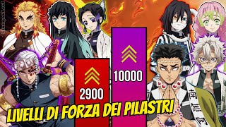 TUTTI I PILASTRI dal PIÙ DEBOLE al PIÙ FORTE  Demon Slayer [upl. by Germano]