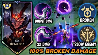 DAMAGE BROKEN 😱 SUN TALENT MARKSMAN JADI MAKIN GANAS  MOBILE LEGENDS [upl. by Nwahsal]