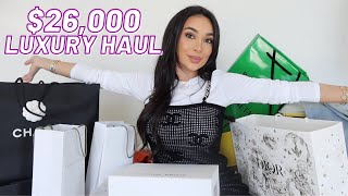 LUXURY BIRTHDAY HAUL  CHANEL DIOR VAN CLEEF BOTTEGA [upl. by Kaz]