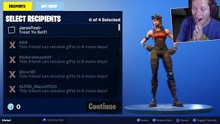 Fortnite Gifting Gameplay NOT CLICKBAIT [upl. by Enerod13]