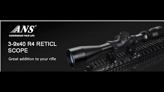 39x40 Rifle Scope Crosshair Optics R4 Reticle Air Sniper Hunting Scope [upl. by Loriner745]