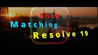 DaVinci Resolve 19  Shot Match [upl. by Olive688]