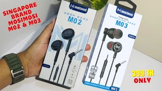 Mosimosi M03 amp Mosimosi M02 Review In Bangla Best Earphone Under 400 Tk [upl. by Temple816]