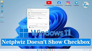 ✅ Netplwiz Doesnt Show Checkbox  Netplwiz Disable Password Windows 11 [upl. by Nnylidnarb]