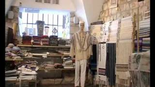 Canaan Gallery  Traditional talit weaving studio in Safed [upl. by Gennifer]