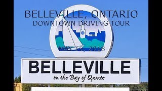 Belleville Ontario Downtown Driving Tour May 16 2018 [upl. by Adnuhsar]