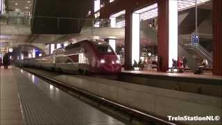 Kruising Thalys PBKA 4332 en PBKA 4322 Station AntwerpenCentraal [upl. by Nwahshar]