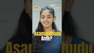 Asamardhudu Ante Enti  30 weds 21  ytshorts  Reels  Whatsapp Status  Chai Bisket [upl. by Meggy849]