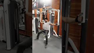 Pecdec fly chestworkout 💪 youtubeshorts motivation youtubevideo wokout gymreels sports [upl. by Aelram]