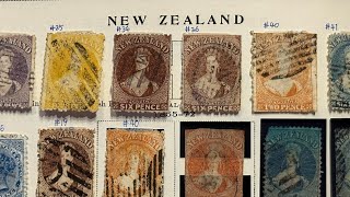 Scott International Postage Stamp Album Part1  NEW ZEALAND pages 1863  1919 [upl. by Thurmann]