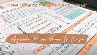 ORGANIZACIÓN COMO AMA DE CASA  AGENDA DÍA A DÍA  Bullet Journal  ORGANIZANDO LAS TAREAS DEL HOGAR [upl. by Sirrap]