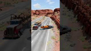 Realistic Highway Car Crashes 95  BeamNGdrive [upl. by Yerfoeg]