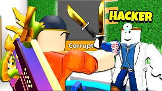 Playing a HACKER for MY RAREST ITEM Roblox Murder Mystery 2 [upl. by Orwin]