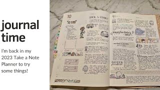 Back into Journaling  Take a Note Planner [upl. by Merline]