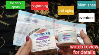 palmers skin success fade cream for oily skin review  Beauty Bits [upl. by Orlan]