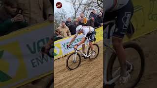 Mathieu Van der Poel Up amp Down Dune Cyclo cross Koksijde 2024 cyclocross [upl. by Stenger]