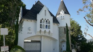 Wolfs Lair Castle Doris Day Robert Crane Moby Efrem Zimbalist Otto Mack Former Home Hollywood Hills [upl. by Nitsirk]