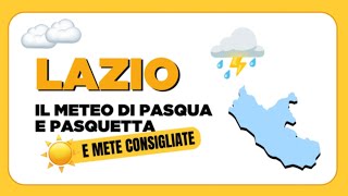 Meteo Pasqua e Pasquetta nel Lazio sole e temperature primaverili [upl. by Notsecnirp]