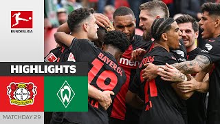 Wirtz Hattrick amp Bundesliga Champions 2024  Bayer 04 Leverkusen  SV Werder Bremen 50  Highlights [upl. by Belak]