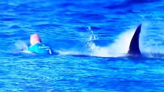 Surfer Mick Fanning attacked by shark during competition [upl. by Hogg126]