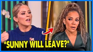 Sunny Hostin HUMILIATED by Sara Haines on The View LIVE Leaving Her EXIT From The Show [upl. by Anirdnaxela]