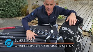 What GOLF CLUBS do beginners need Golf Basics [upl. by Acimehs260]