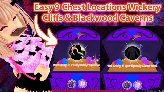 EASY 9 Maze Chest Locations Wickery Cliffs And Blackwood Caverns Royale High Halloween Update Part 4 [upl. by Whitebook]