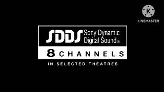 SDDS Sony Dynamic Digital Sound 8 Channels In Selected Theatres 1993 Logo [upl. by Ahcsropal400]