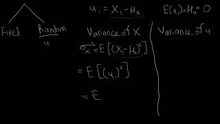 ProofVariance of X Actual Value equals Variance of Random Component uDoughterty Review Chapter [upl. by Airdnola]