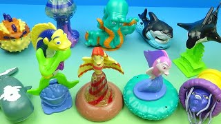 2004 DREAMWORKS SHARK TALE set of 10 BURGER KING MOVIE COLLECTIBLES VIDEO REVIEW [upl. by Anoj]