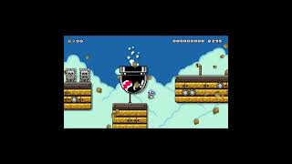 Thwomp run 😨 shorts mariomaker2 [upl. by Ravo]