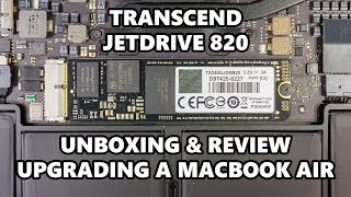 Unboxing amp Review Transcend JetDrive 820  Upgrading A MacBook Air [upl. by Salita747]