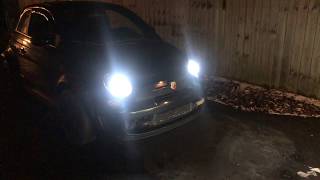 Auxito LED Headlight Review  Install  Fiat 500 Abarth [upl. by Rice]