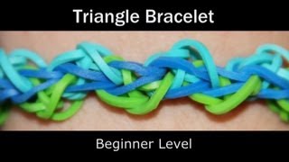 Rainbow Loom® Triangle Bracelet [upl. by Trace853]