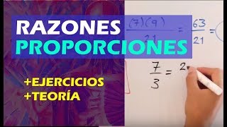 🌟¿COMO RAZONES Y PROPORCIONES REGLA DE TRES [upl. by Oneal]