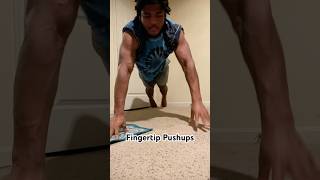 Fingertip Pushups for weak hands✅ subscribe pushupchallenge athlete calisthenics motivation [upl. by Eat978]