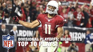 Top 10 Plays Divisional Round  NFL [upl. by Nicolella]