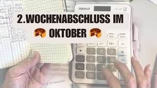 2 Wochenabschluss im Oktober umschlagmethode budgeting [upl. by Fielding]