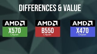 AMD B550 X570 and x470 chipset specs amp performance differences Is it worth the upgrade [upl. by Enneiviv235]