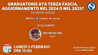 Graduatorie terza fascia ATA aggiornamento nel 2024 o nel 2025 Le ultime notizie [upl. by Fransen]